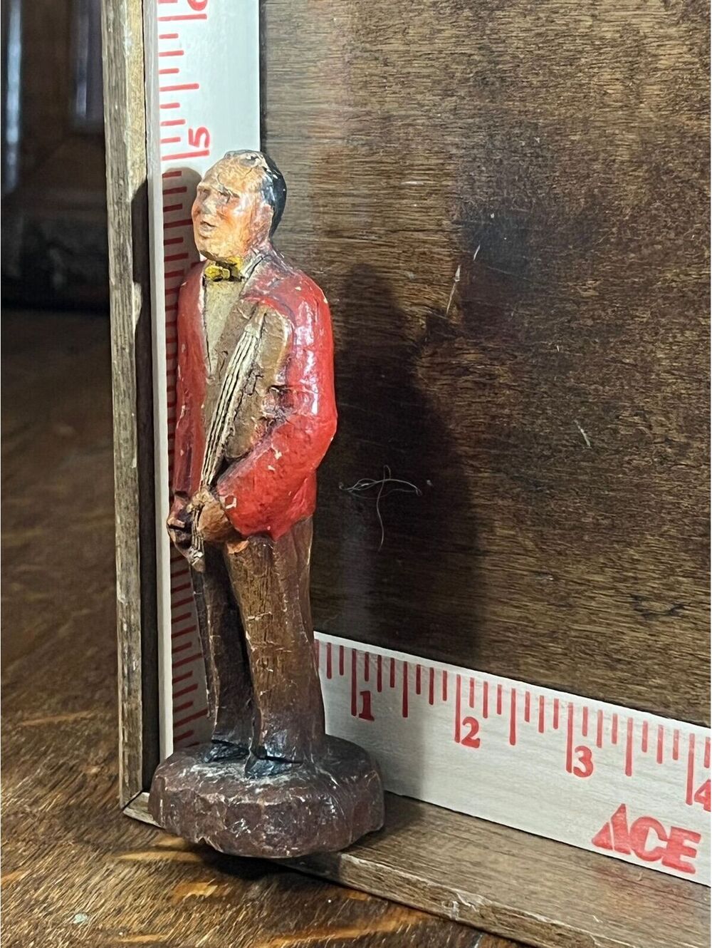 Vintage "Syroco Wood" Musician W/Violin 1940’s